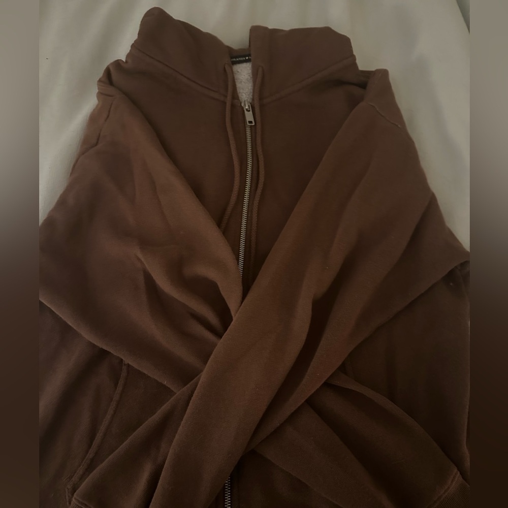 Brandy Melville brown christy hoodie - Picture 4 of 5